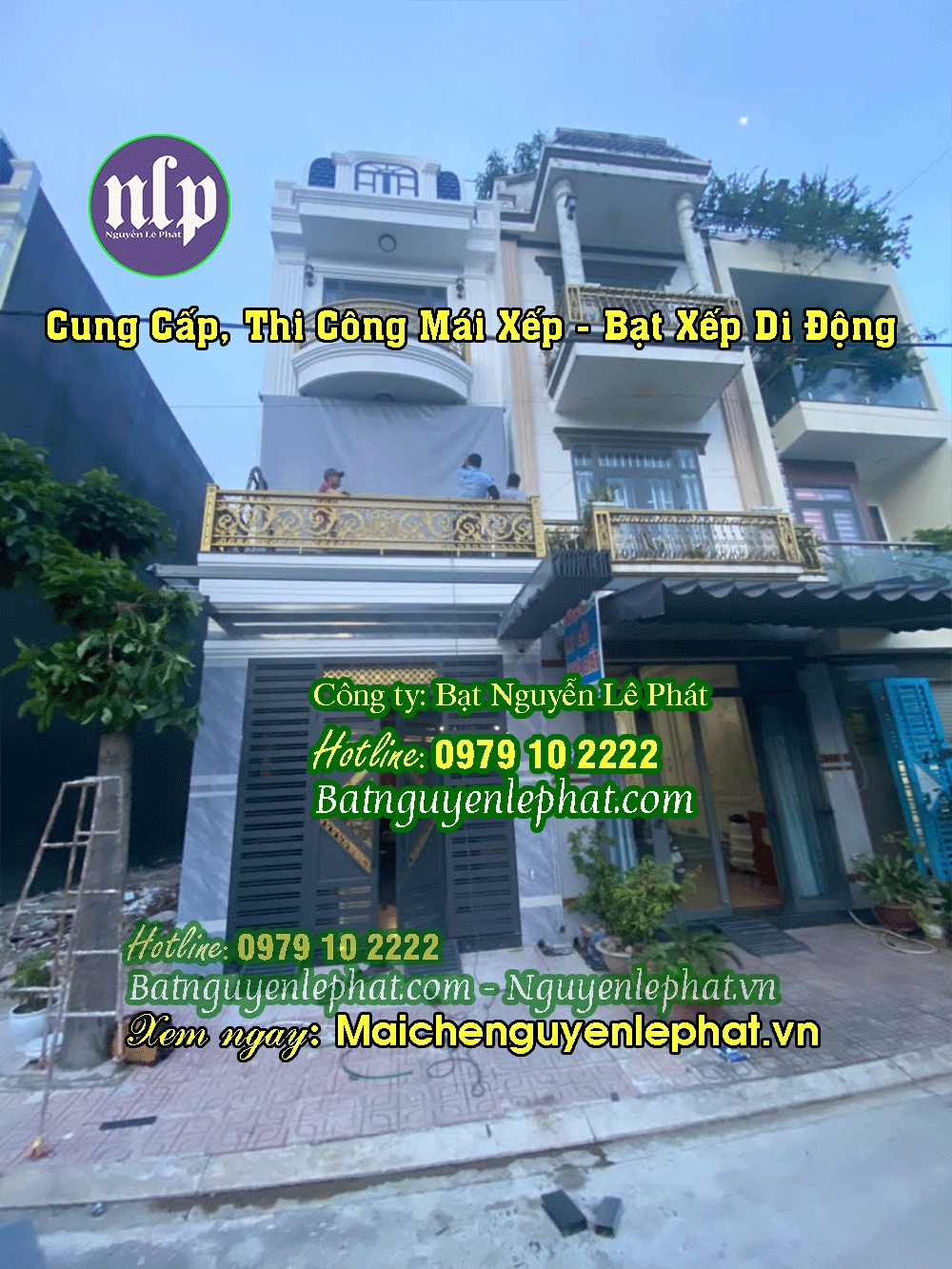 thi công mái bạt kéo giá rẻ