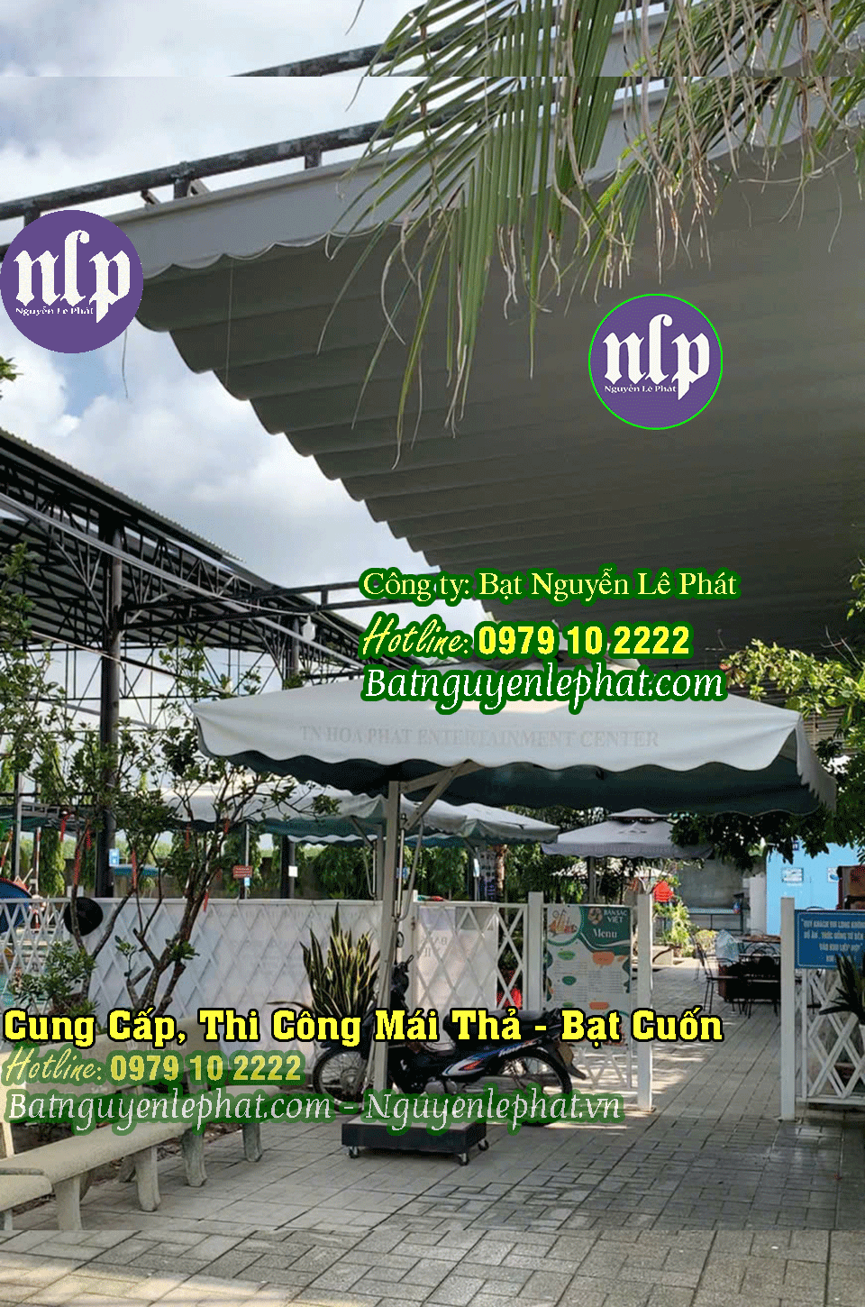 bạt kéo ngoài trời