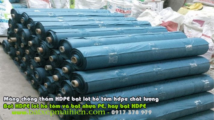 Bạt Lót Hồ Nuôi Tôm Cá | Bạt HDPE lót hồ nuôi thủy sản | Màng chống thấm HDPE