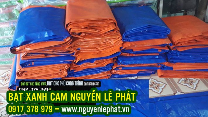 Bạt Xanh Cam Phơi Cafe, Bạt Xanh Cam Phơi Nông Sản, Bạt Xanh Cam Che Phủ Công Trình