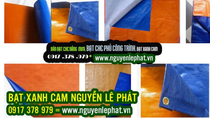 Bạt Xanh Cam Phơi Cafe, Bạt Xanh Cam Phơi Nông Sản, Bạt Xanh Cam Che Phủ Công Trình