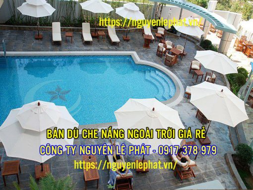 Dù Che Nắng Hồ Bơi - Dù Che Nắng Resort Đẹp Sang Trọng Mẫu Mới