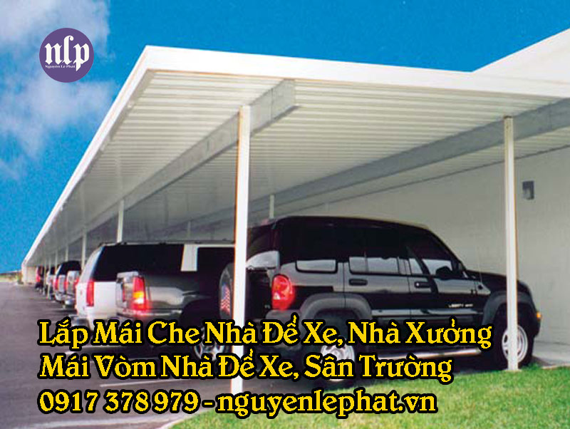 Mái che nhà để xe tại Tân Bình giá rẻ Mái che nhà để xe tại Tân Bình giá rẻ