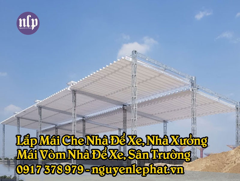Mái che nhà xưởng, mái hiên nhà xưởng tại Tân Bình Mái che nhà xưởng, mái hiên nhà xưởng tại Tân Bình