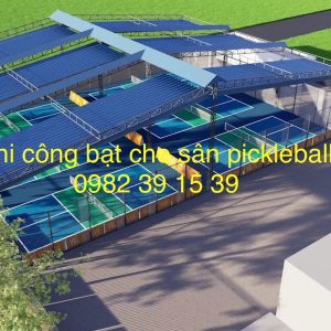 Thi Công Mái Bạt Che Sân Chơi Pickleball Biên Hòa Đồng Nai