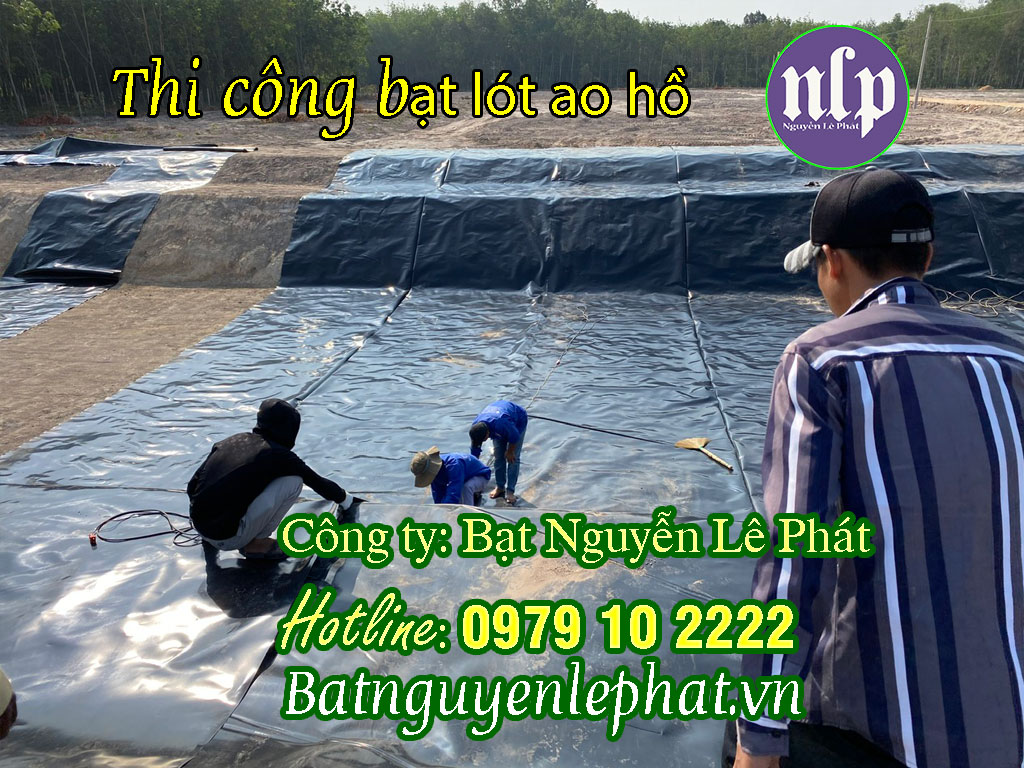 Thi công lót bạt hồ - 0979 102222