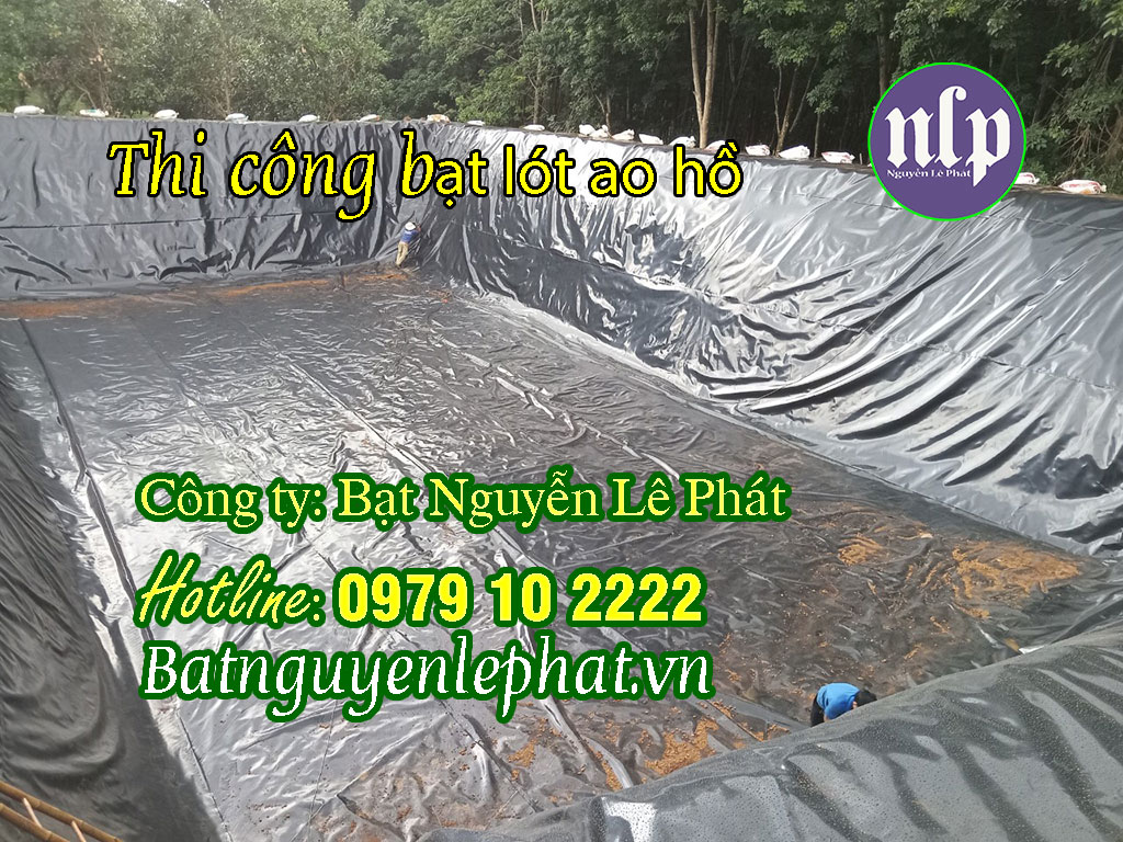 Thi công lót bạt hồ - 0979 102222