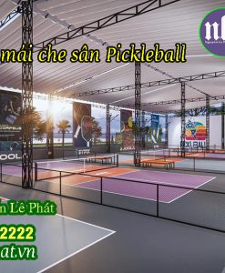 Thi Công Bạt Mái Che Sân Chơi Pickleball, Tennis tại Bình Thuận Giá Rẻ