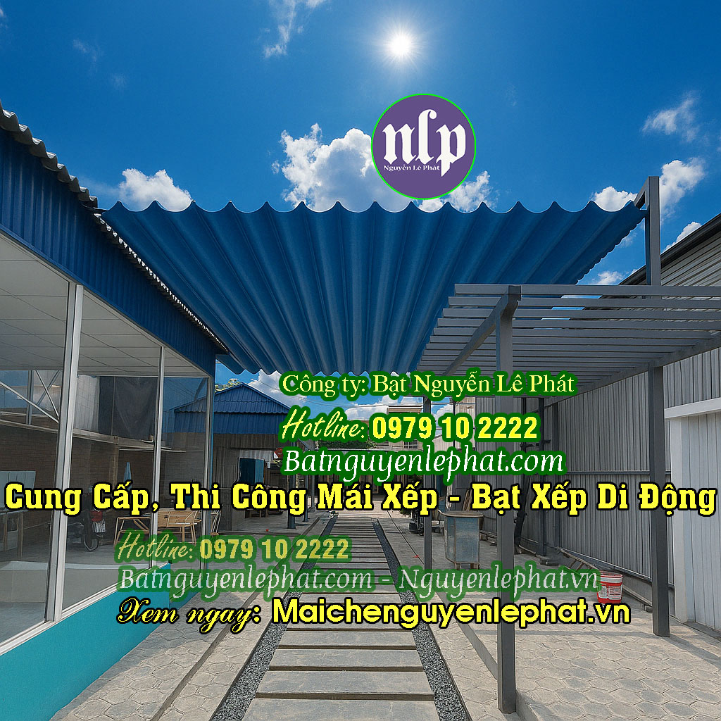 Mẫu mái che bạt kéo đẹp Mẫu mái che bạt kéo đẹp