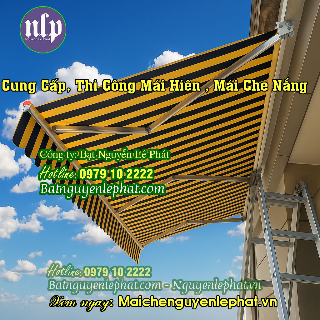 Mẫu mái che quay tay Mẫu mái che quay tay