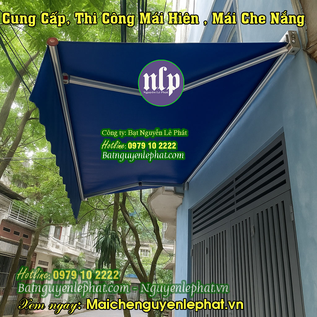 Mẫu mái hiên quay tay Mẫu mái hiên quay tay