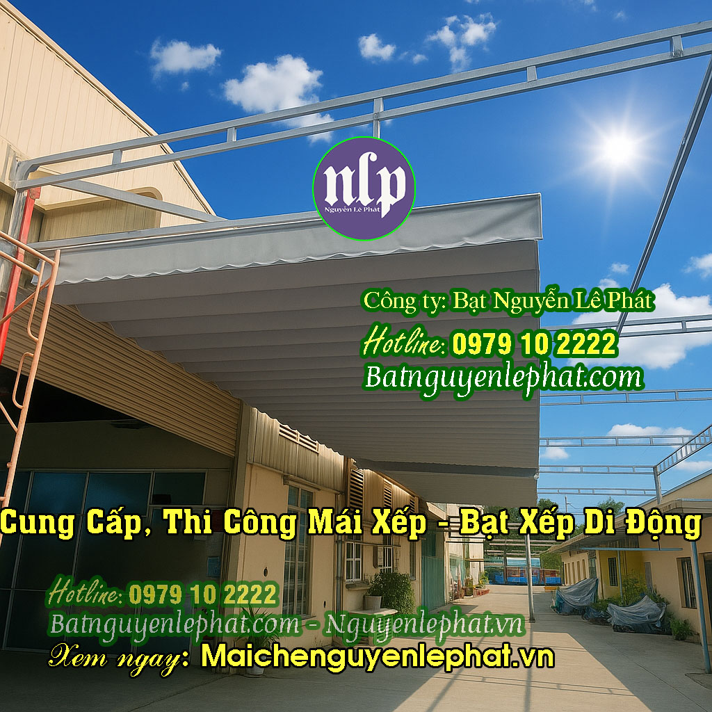 Lắp bạt kéo mái che trước sân nhà